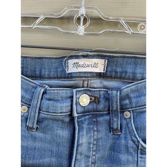 Madewell Women’s Size 29 High-Rise 9” Distressed Skinny Jeans Raw Hem - Picture 2 of 8